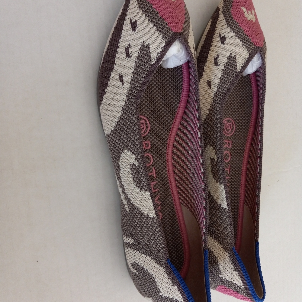 Rothy's The Point Moroccan Rose Shoes  Size 5  New - Picture 3 of 5